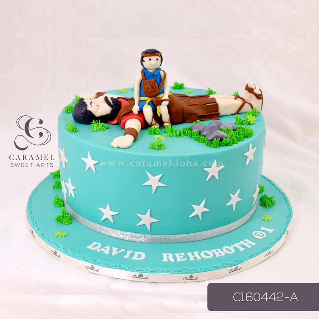 David & Goliath Cake - Caramel Sweet Arts