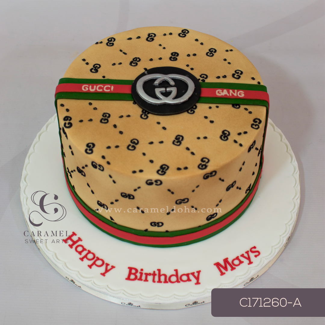 BDC176 – 30cm Square Gucci Cake – Cakes for Africa