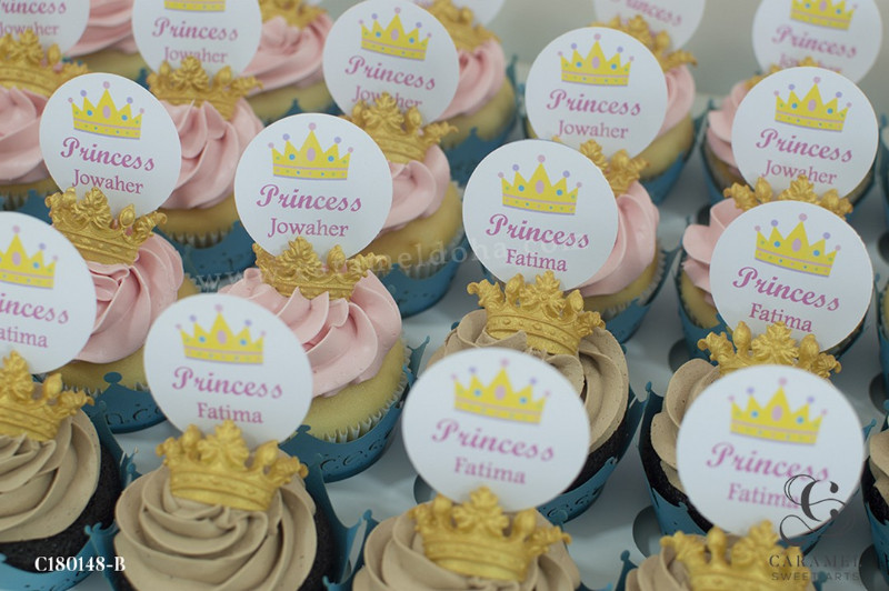 Princess Crown Tiara Cupcake Toppers Baking Supplies Favors ...