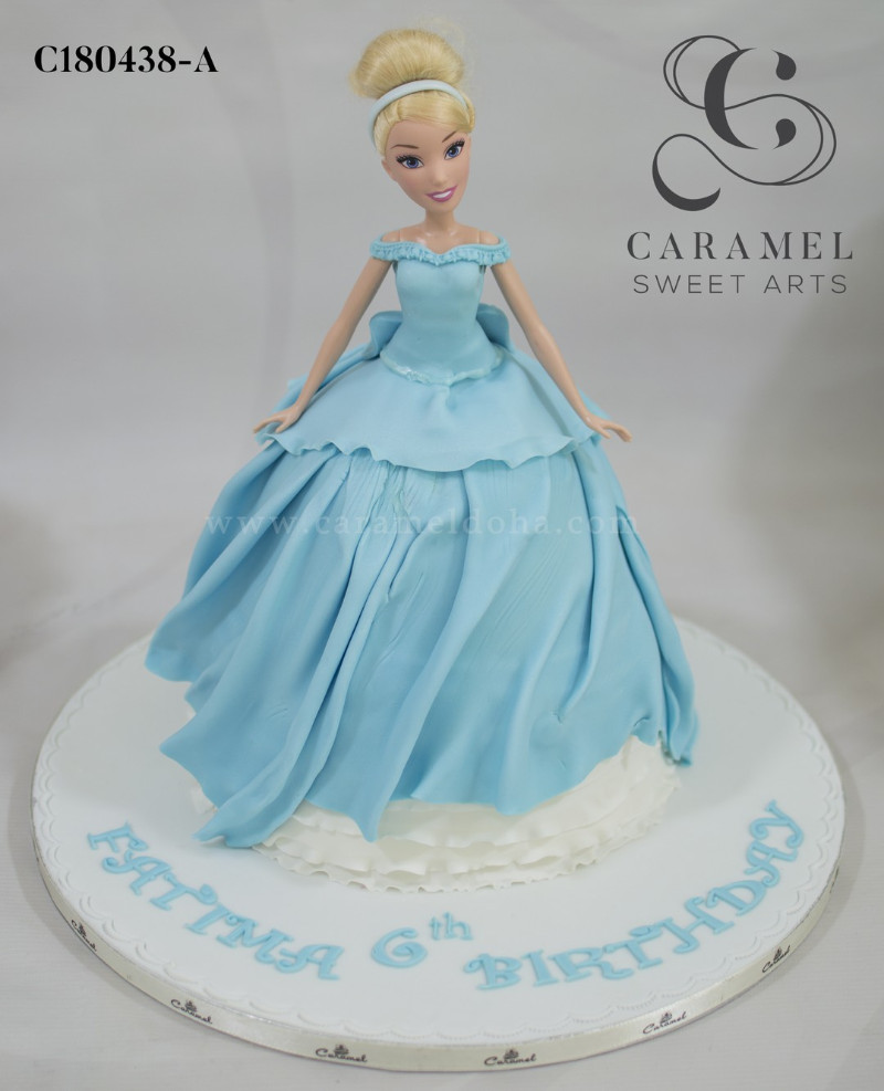 Frozen Elsa and Anna 3D Dolls Birthday Cake