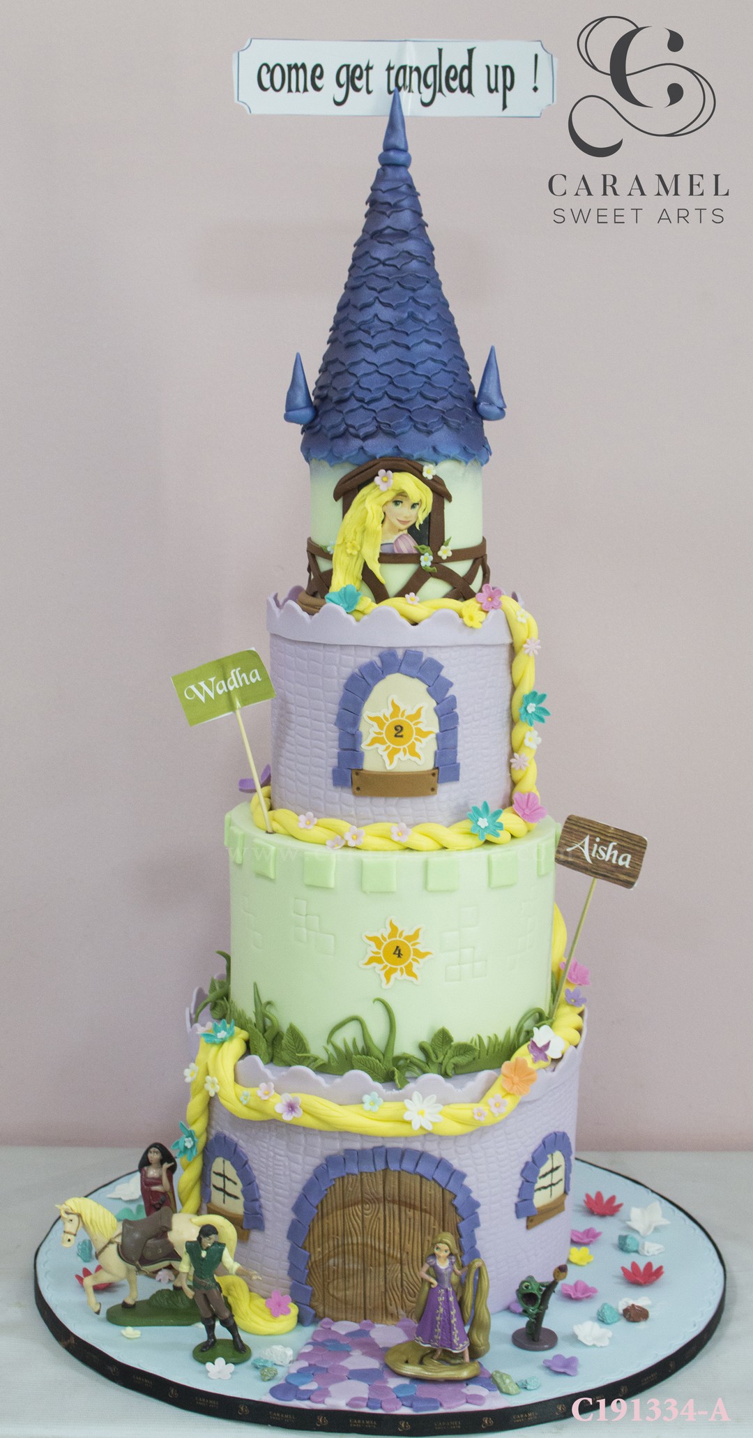 Tangled tower birthday cake - Mel's Amazing Cakes
