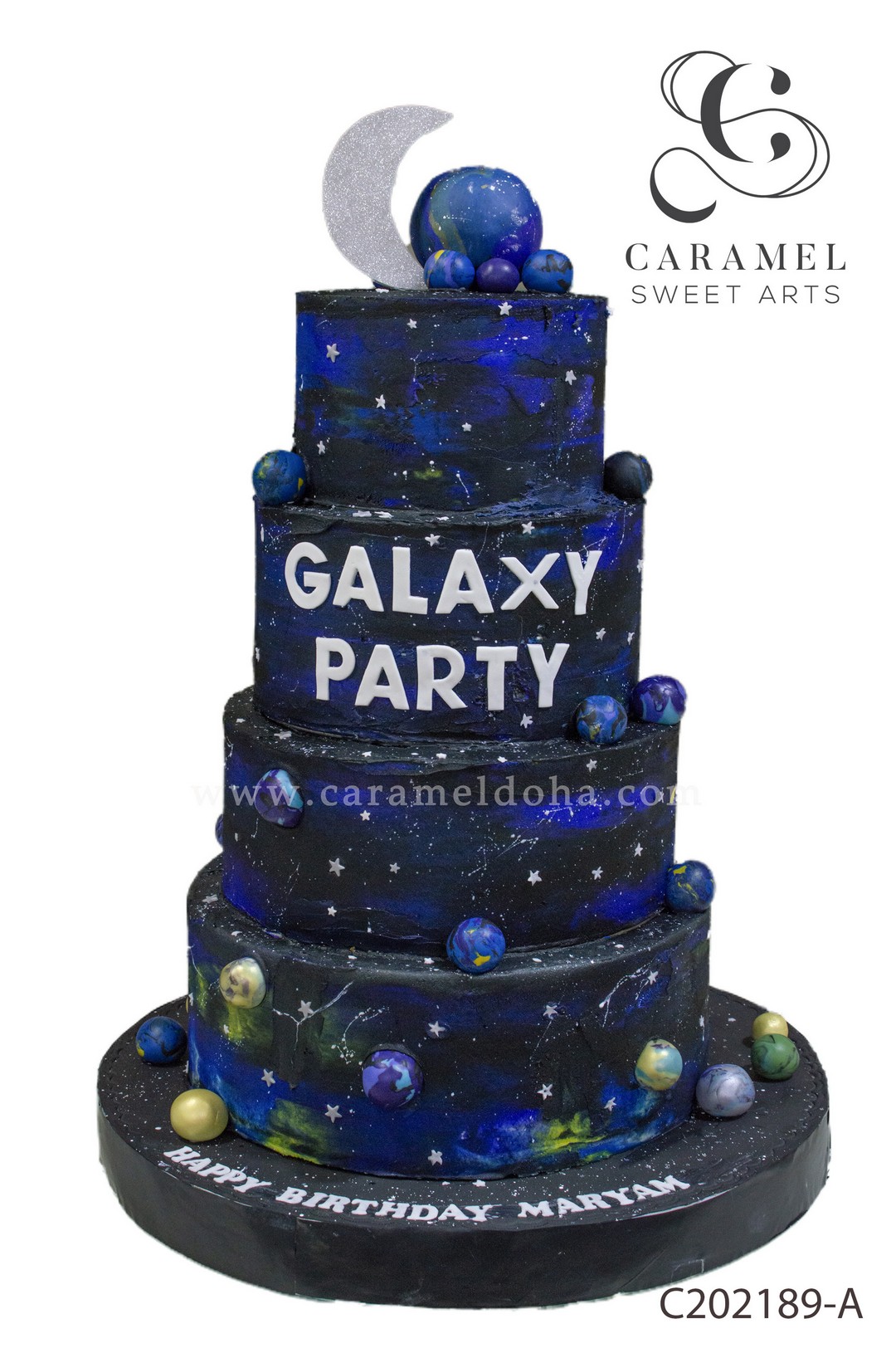 How to make a Galaxy Theme Birthday Cake - Simple & Easy Technique - YouTube