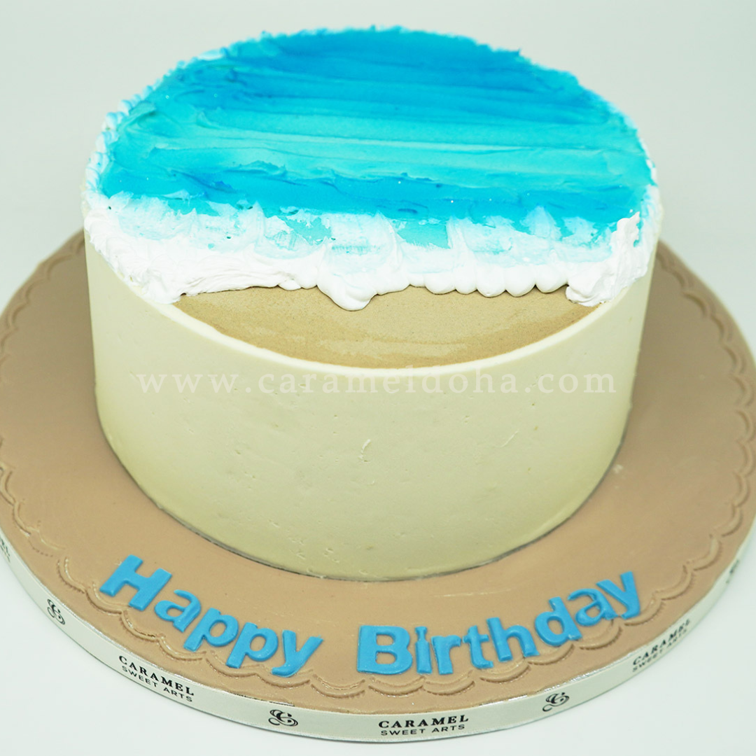 Beach-Themed 2-Tier Buttercream Speciality Cake – Cake Creations by Kate™
