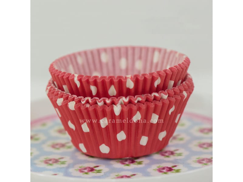 10.b._jp_red_with_white_polka_dots_cupcake_cases.jpg Red with White Polka Dots Cupcake Cases - Image 1