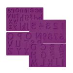 Alphabet & Numbers Set Of 4 Fondant & Gum Paste Mold