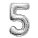 #5 Silver Foil Balloon