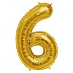#6 Gold Foil Balloon