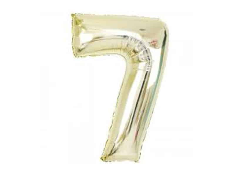 7_silver_foil_balloon.jpg #7 Silver Foil Balloon - Image 1