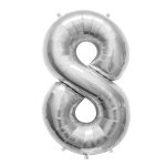 #8 Silver Foil Balloon