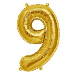 #9 Gold Foil Balloon