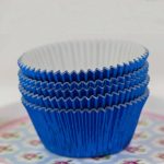 Blue Foil Cupcake Cases