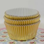 Gold Foil Cupcake Cases