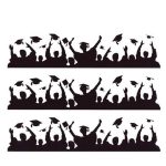Graduation Silhouette Stencil