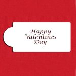 Happy Valentine's Day Cake Stencil