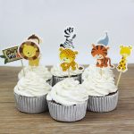 Jungle Safari Animals Cupcake Topper Picks