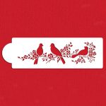 Love Birds Cake Stencil