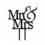 Mr & Mrs Cake Topper