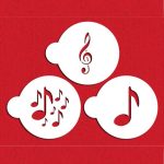 Music Notes Cookie Stencil