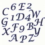 Alphabet & Numbers Cutter Setr- Script Upper Case 2cm