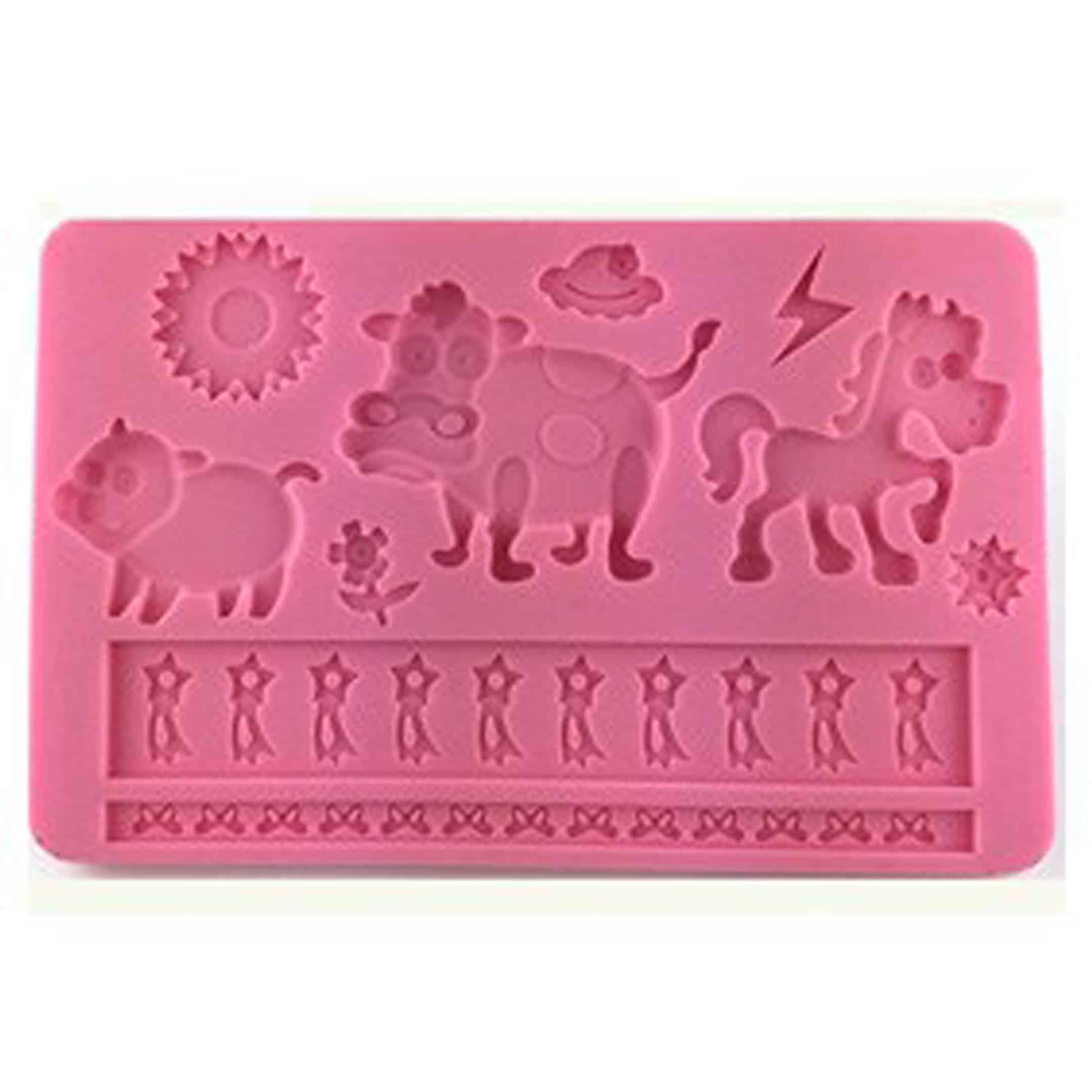 animals_fondant_gumpaste_mold.jpg Animals Fondant & Gumpaste Mold - Image 1