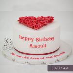 Heart Roses Cake