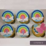 Rainbow Themed Cupcakes