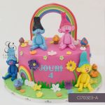Trolls Themed Cake