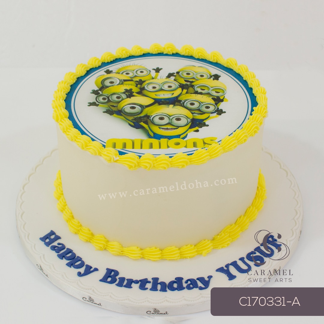 c170331-a_1.jpg Minion Themed Cake - Image 1
