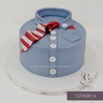 Polo with Neck Tie Cake