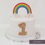 Rainbow Themed Cake