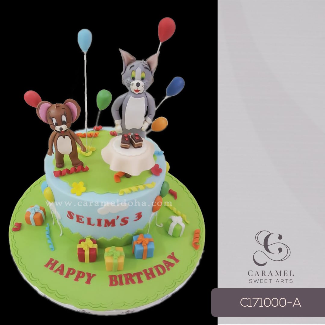 c171000-a_1.jpg Tom & Jerry Themed Cake - Image 1