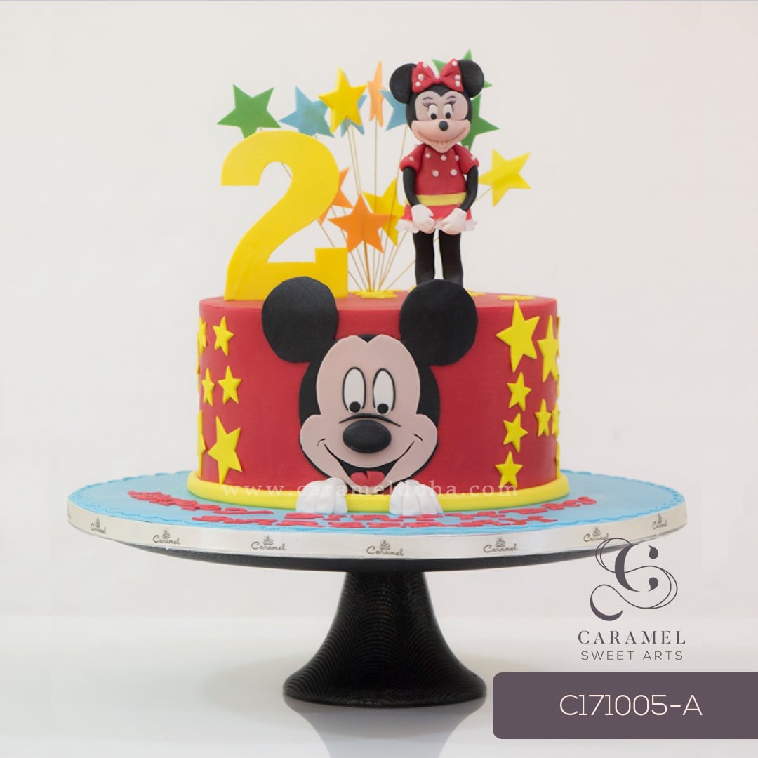 c171005-a_2.jpg Mickey & Minnie Themed Cake - Image 1
