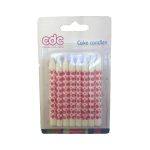 Printed Candles - Dot, Red