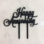 Happy Anniversary Cake Topper