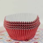 Red Foil Cupcake Cases