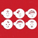 Baby Faces Set of 6 Cookie Stencil