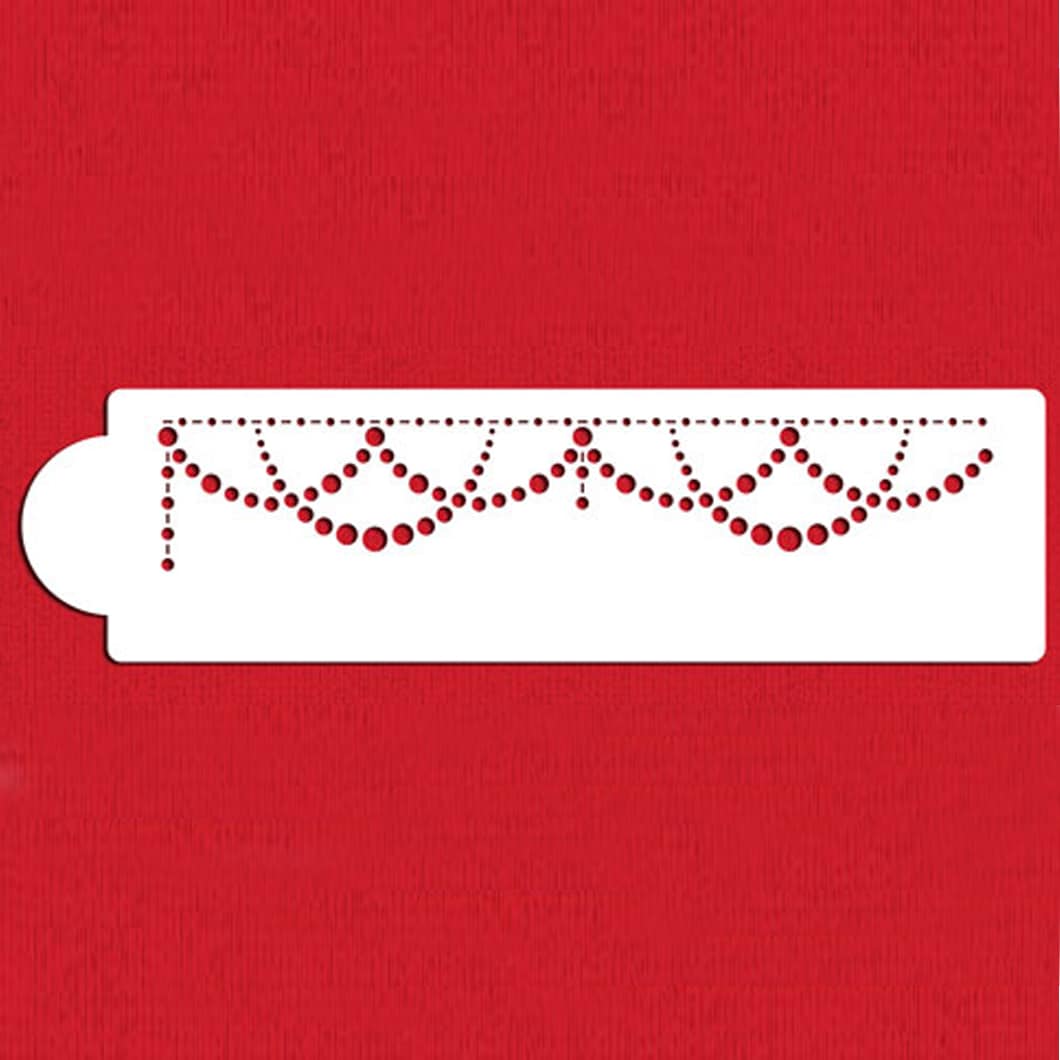 mm_pearl_swag_cake_stencil.jpg Pearl Swag Cake Stencil - Image 1