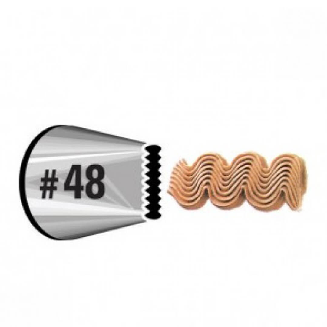 wt_decorating_tip__48_basket_weave.jpg Basket Weave Decorating Tip 48 - Image 1