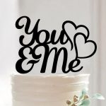 You & Me Cake Topper