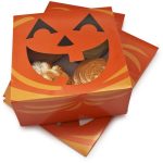 Jack-O-Lantern 4 Cavity Cupcake Box, 3ct