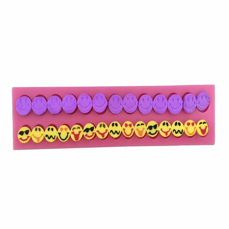 100411.jpg Smiley Faces Silicone Mould - Image 1