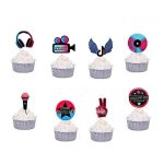 Tiktok Cupcake Topper Picks, 8pcs