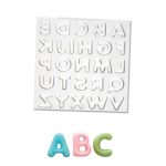Domed Alphabet Uppercase Silicone Mould, SM-266