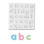 Domed Alphabet Lowercase Silicone Mould, SM-267