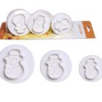 3pc Snowman Plunger Cutter Set