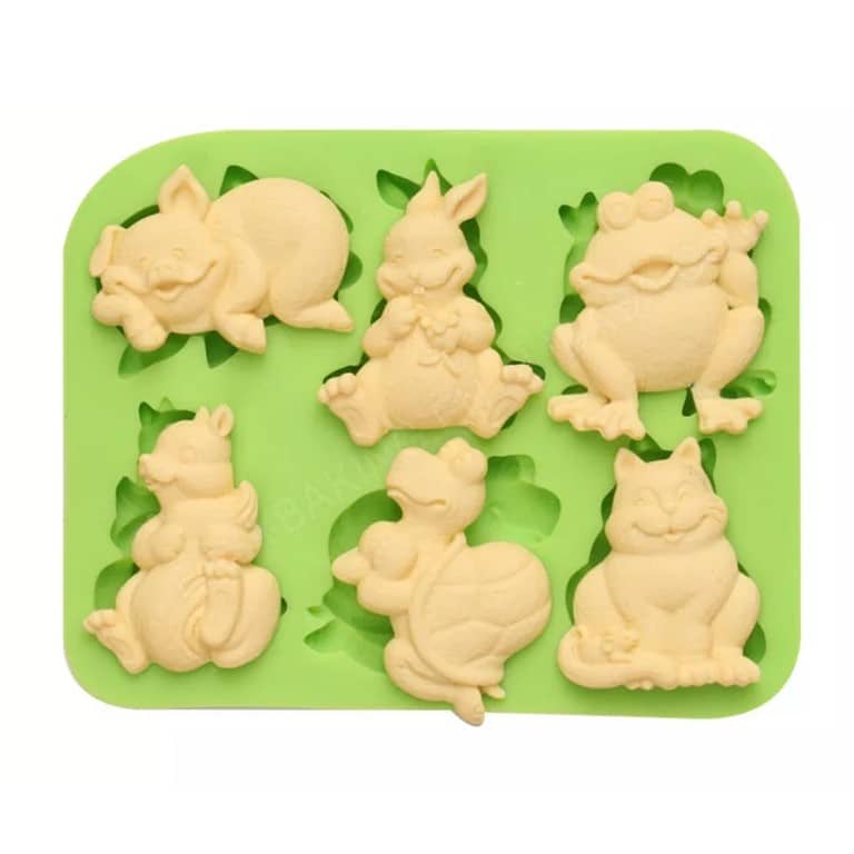 101447.jpg 6pcs Animals Silicone Mould, SM-1372 - Image 1