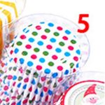 Colorful Points Cupcake Cases, 100ct