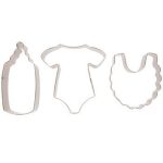 Baby Supplies Cookie Cutter (Bottle, Onesie, Bib)