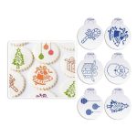Christmas Stencil Set, 6pcs