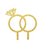 Ring Acrylic Cake Topper